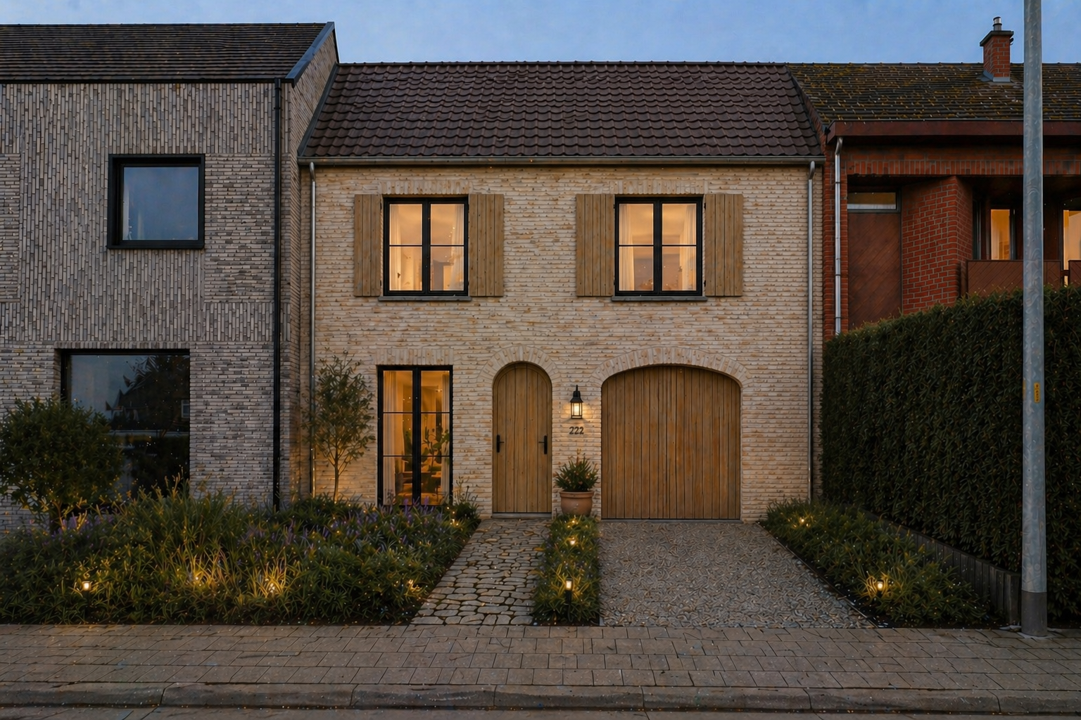 Interieurbeeld bij 3D-rendering